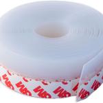 Bas de porte avec adhésif 3M - Bourrelet Transparent