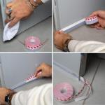 Bas de porte avec adhésif 3M - Bourrelet Transparent