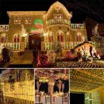 Guirlande de fête lumineuse décoratif 100 LED - 10M jaune