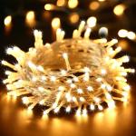 Guirlande de fête lumineuse décoratif 100 LED - 10M jaune