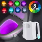 8/16 Color LED Smart Sensor Light Toilet Lid Night Light Motion Sensor