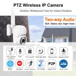 High Quality CCTV Wifi Camera with Carte and 65G Memories
