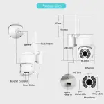 High Quality CCTV Wifi Camera with Carte and 65G Memories
