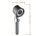 Turbocharged Shower Head With 3 Modes And Massage Filter