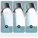Turbocharged Shower Head With 3 Modes And Massage Filter