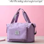 Sac de voyage pliable de grande capacité Sac fourre-tout MAUVE