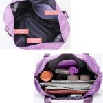 Sac de voyage pliable de grande capacité Sac fourre-tout MAUVE