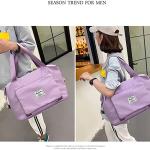 Sac de voyage pliable de grande capacité Sac fourre-tout MAUVE