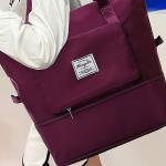 Sac de voyage pliable de grande capacité Sac fourre-tout Bordeaux