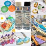 Resine epoxy 2x500ml - Transparent - Fabrication de bijoux