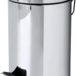 Ensemble Poubelle avec pédale 3l + brosse WC Inox brillant