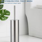 Ensemble Poubelle avec pédale 3l + brosse WC Inox brillant