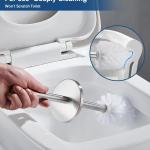 Ensemble Poubelle avec pédale 3l + brosse WC Inox brillant