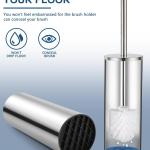 Ensemble Poubelle avec pédale 3l + brosse WC Inox brillant