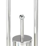 Porte Papier Toilette avec Brosse WC - INOX