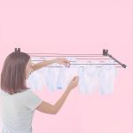 Sèche Linge Mural et Pliable - NOIR