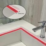 Barrière d'eau en silicone pour douche plan de travail, évier-2mt