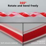 Barrière d'eau en silicone pour douche plan de travail, évier-2mt