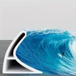 Barrière d'eau en silicone pour douche plan de travail, évier-2mt