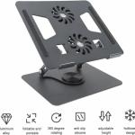 Support d'Ordinateur Portable Rotatif à 360° - ventilateurs non inclus