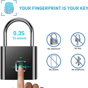 Keyless Smart Fingerprint Padlock - Rechargeable