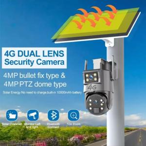 Camera double lens solaire 4G 8+8 MP