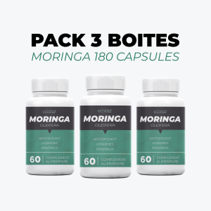 PACK 3 BOITES MORINGA (180 CAPSULES)