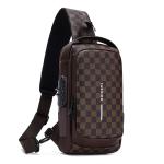 Sac de poitrine homme avec port USB – Imperméable et anti-vol