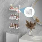 Etagère de Rangement Mural Multifonction à 3 Niveaux