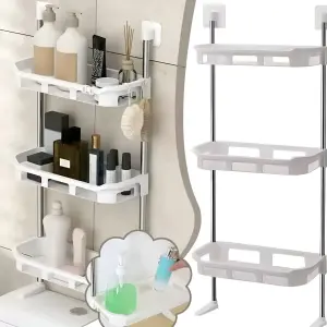 Etagère de Rangement Mural Multifonction à 3 Niveaux