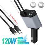 Chargeur Voiture Rapide 120 W 4 en 1