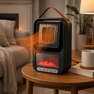 Mini chauffage d'appoint intelligent à flamme 3D
