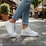 Baskets  – Nouvelle Collection Mars 2026 – Blanc & Or