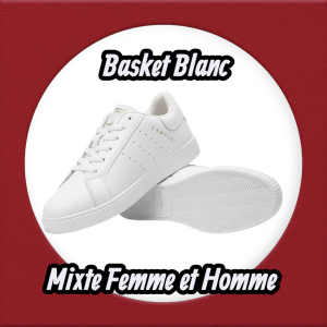 Baskets Blanches Mixtes "Campus" – Design Minimaliste & Confort Durable