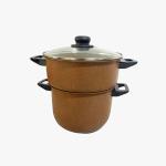 Batterie de Cuisine - 100% Granite - 20 pièces - Marron
