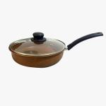 Batterie de Cuisine - 100% Granite - 14 pièces - Marron